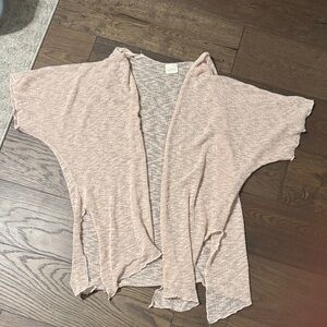 Audrey Pink Open-Front Poncho